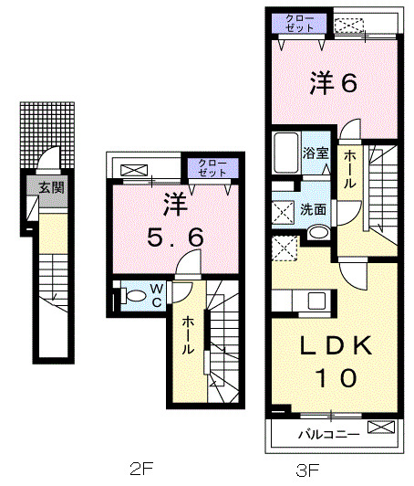 キンダーテラッセIの間取り