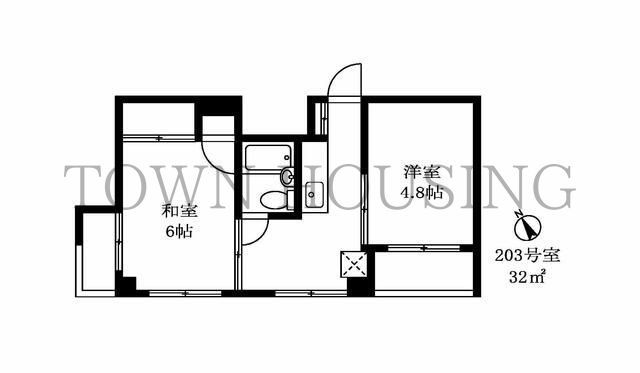 品川区荏原のマンションの間取り