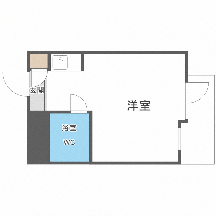 【札幌市北区北七条西のマンションの間取り】