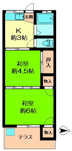 東明ハウスの間取り