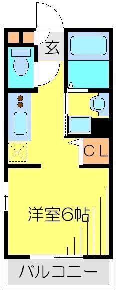 川越市三光町のアパートの間取り