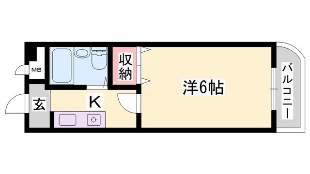 高砂市荒井町中新町のマンションの間取り