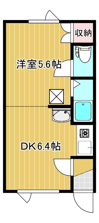 第５日研ハイツの間取り