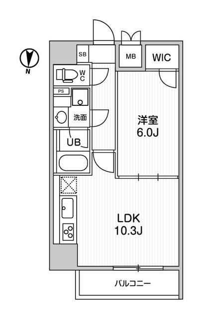 台東区清川のマンションの間取り