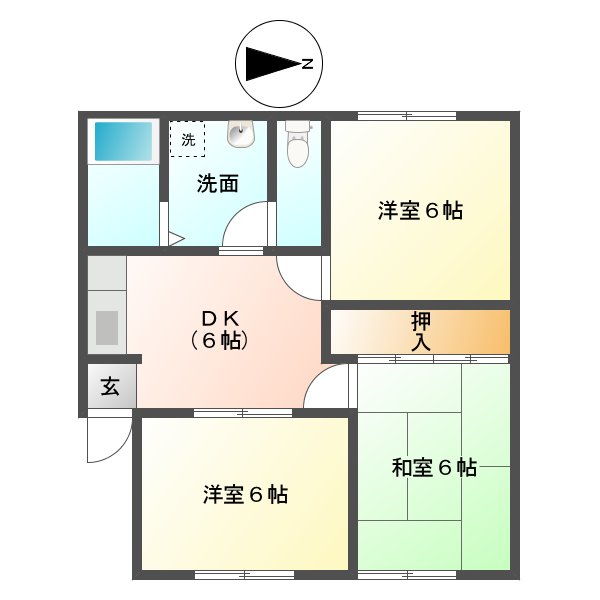 メゾン高島Iの間取り