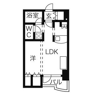 札幌市中央区南五条西のマンションの間取り