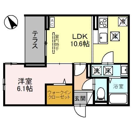 さいたま市北区土呂町のアパートの間取り