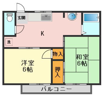 クリードヤヨイの間取り