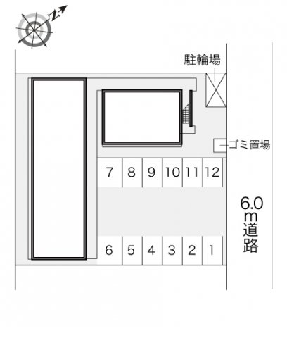 【レオパレスサカグチの駐車場】