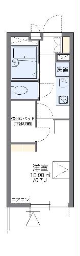 レオパレス葵の間取り