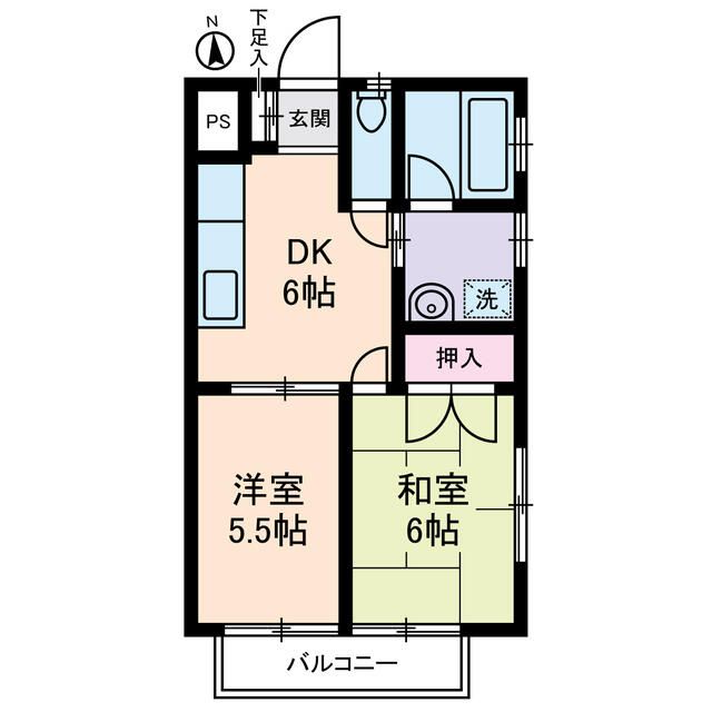 所沢市南住吉のマンションの間取り