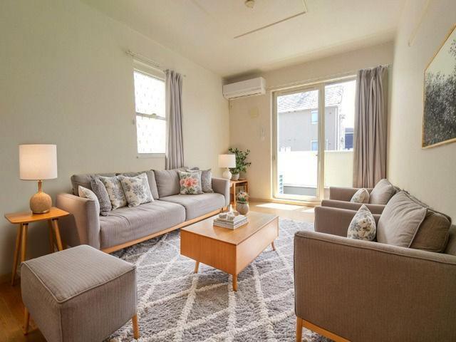 居室・リビング　家具はＣＧ生成です