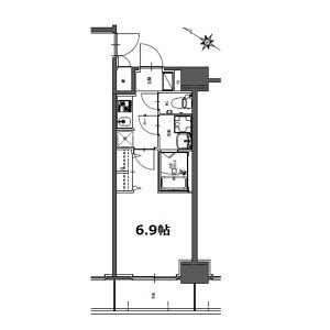 S-RESIDENCE神宮西駅前ascentの間取り
