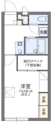 レオパレスしゃんぶる徳島_間取り_0
