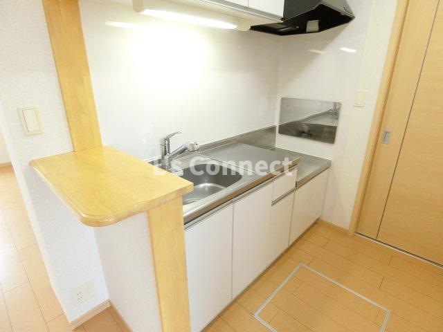 キッチン　２口ガスコンロ設置可能なキッチンです。