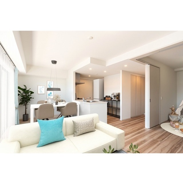 居室・リビング　家具・調度品等は　ＣＧ　加工です。実際の