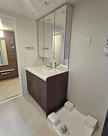 洗面設備　プレミストタワー白金高輪（別部屋参考画像）