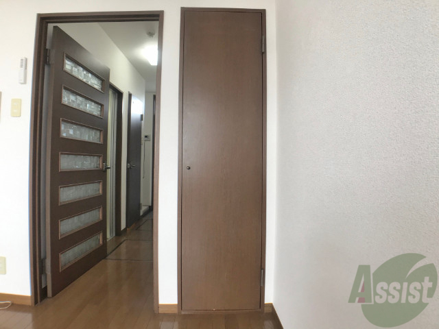 収納　クローゼットは一人暮らしには十分な大きさ。中を見たいですね。