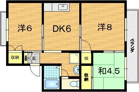 オレンジハイツの間取り