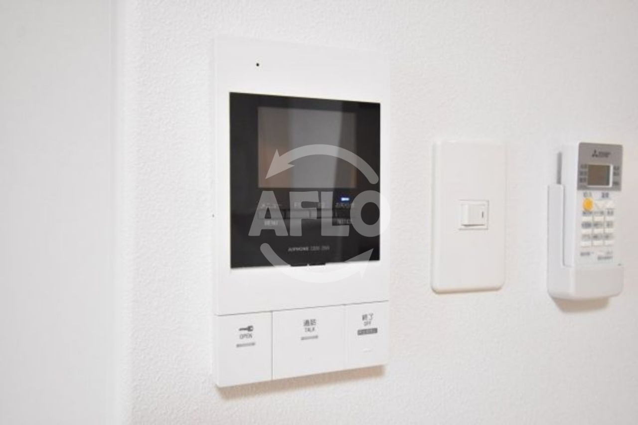 セキュリティ　ラ・ヴィラ阿倍野　モニター付きインターホン