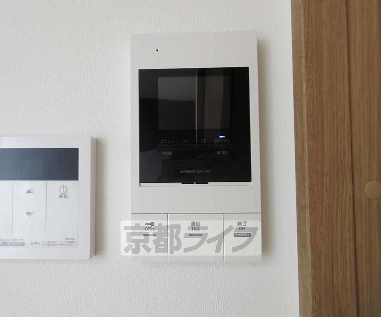セキュリティ　モニター付きで安心です