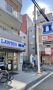 コンビニ　ローソン北堀江一丁目店（コンビニ）まで69m