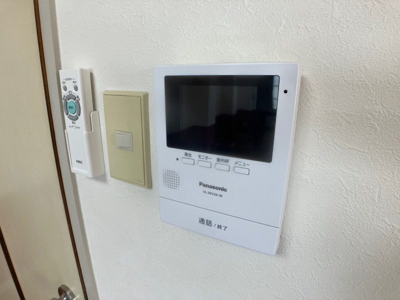セキュリティ　インターホンは通話ができるので急な訪問があっても安心です