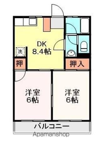 ハイツこみぞの間取り写真