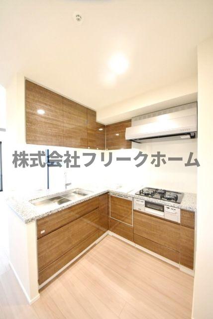 ＪＲ中央線 三鷹駅 徒歩1分 28階建 築8年のキッチン写真