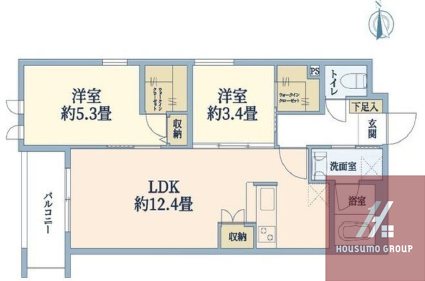 ウェルスクエア山坂の間取り写真