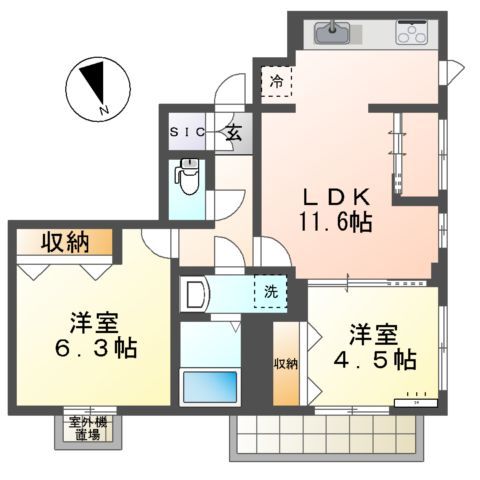 オークフォレスト聖蹟桜ヶ丘の間取り写真