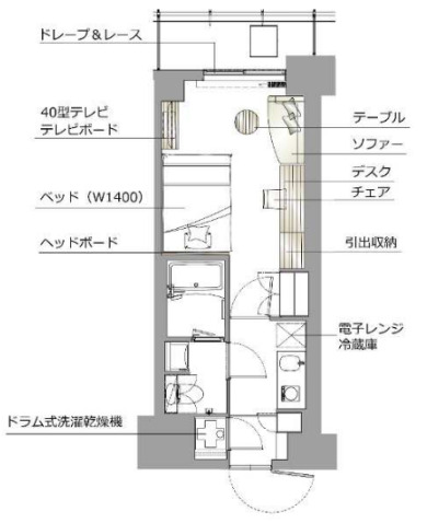 レックスガーデン神楽坂北町の間取り写真