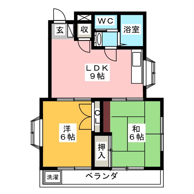 第1サンハイツの間取り写真