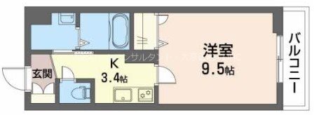 シャーメゾン オーク八戸ノ里の間取り写真
