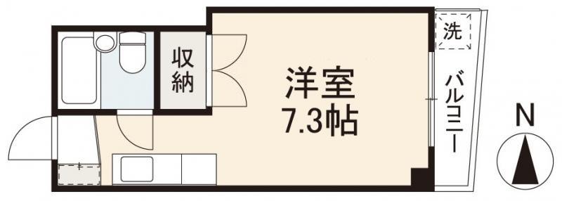 高松市栗林町のアパートの間取り