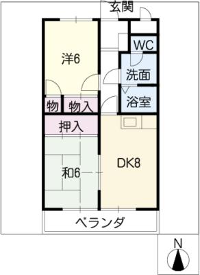 ダイアヒルズ平和Iの間取り