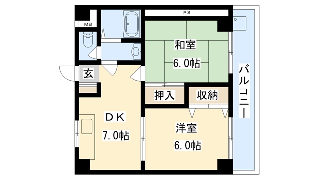 スペリオ新森の間取り