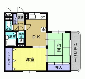 鹿児島市小野のマンションの間取り