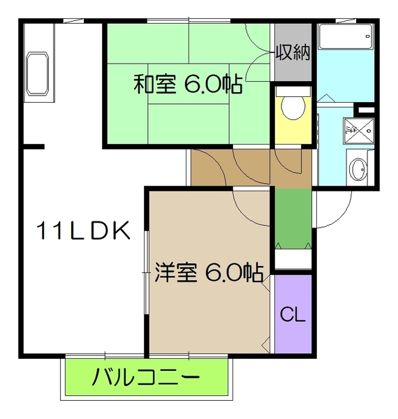 エトワール高見　Ａ棟の間取り