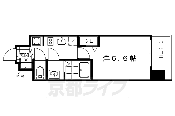 プレサンス京都二条　京華の間取り