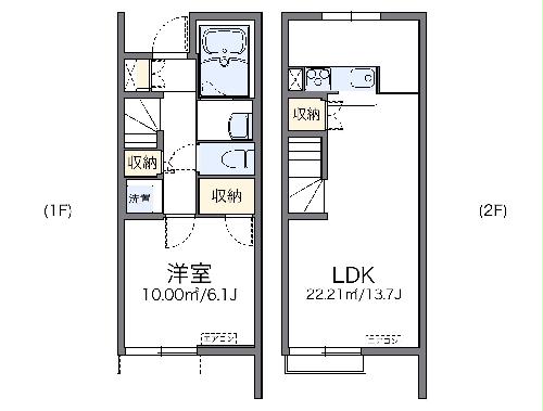 レオネクストネクスト楠の間取り