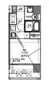 メイクス博多石城の間取り