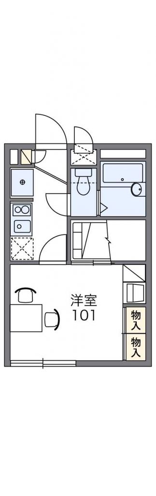 【レオパレス野島４３の間取り】