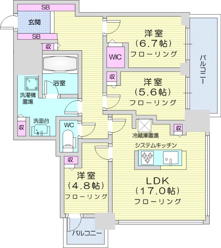 ONE札幌ステーションタワーの間取り