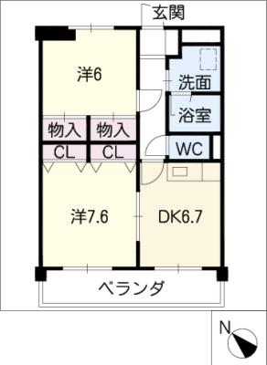 メゾン　オハラの間取り