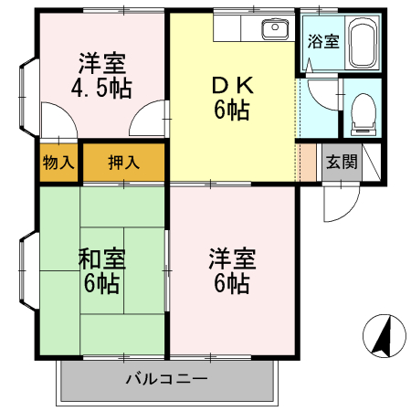 【杉山コーポの間取り】