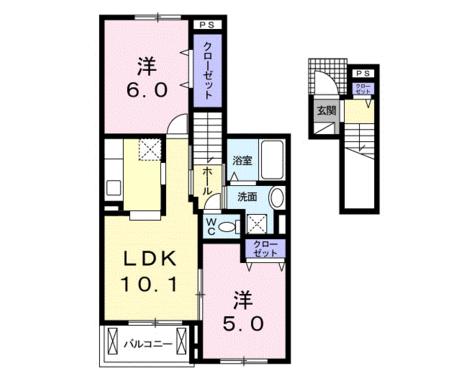 リヴェール土入Iの間取り