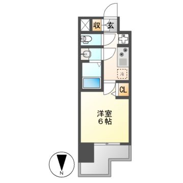 メイクスWアート名駅南IIIの間取り