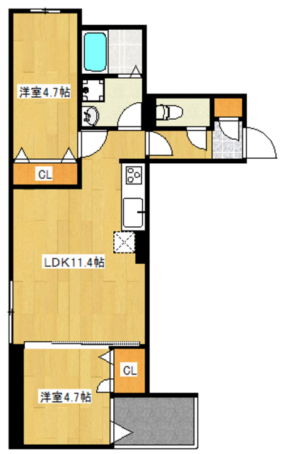 グラナーデ東尾久IIの間取り