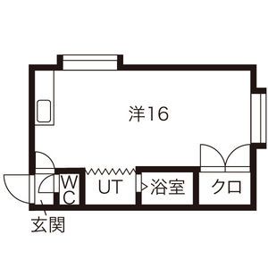 札幌市白石区南郷通のアパートの間取り